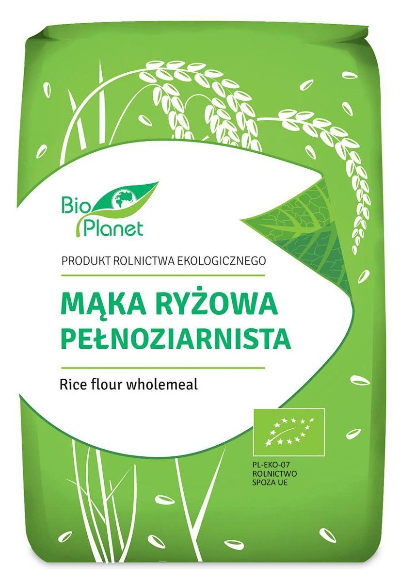 Bio Planet Mąka ryżowa pełnoziarnista 1 kg Bio