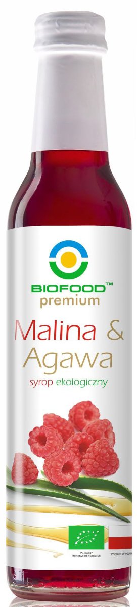 Bio Food SYROP MALINA Z AGAWĄ BIO 250 ml -