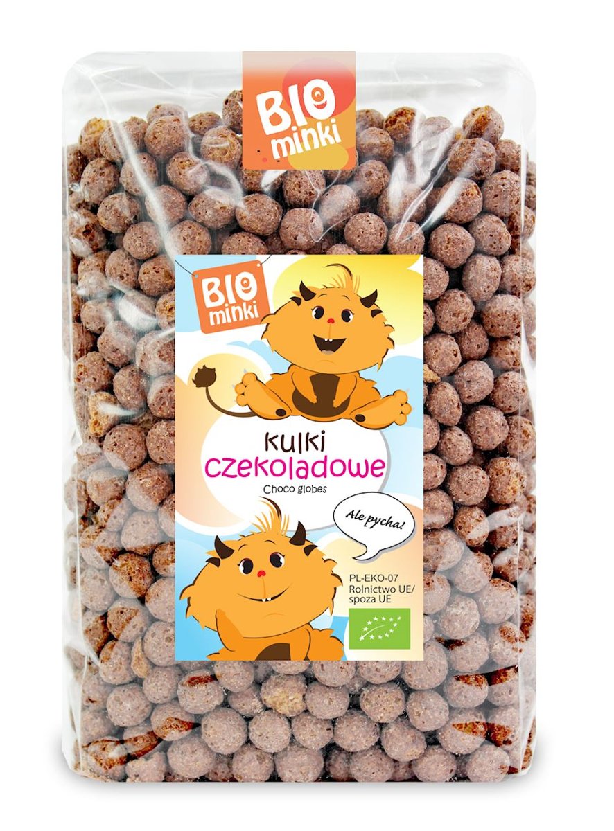 BIOMINKI (przekąski dla dzieci) KULKI CZEKOLADOWE BIO 300 g - BIOMINKI BP-5907738152689