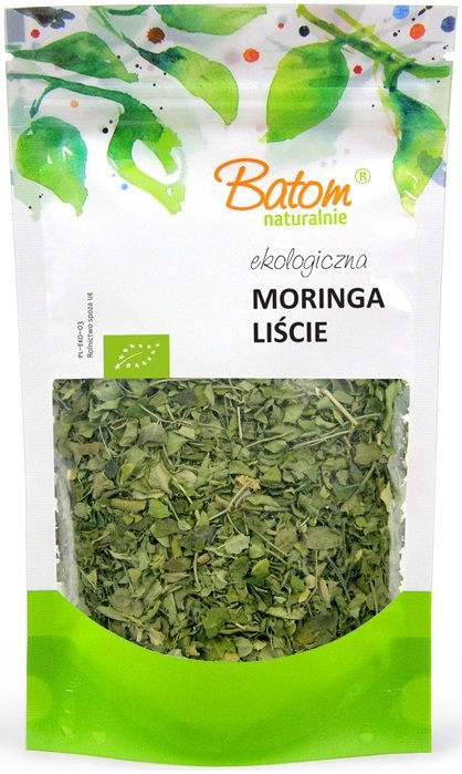 Batom Dystrybutor: Bio Planet S.A., Wilkowa Wieś 7 MORINGA LIŚCIE BIO 50 g -