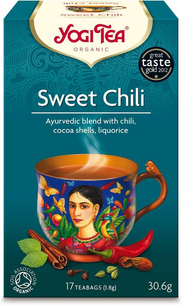 Yogi Tea HERBATKA SŁODKIE CHILI (SWEET CHILLI) BIO (17 x 1,8 g) 30,6 g -