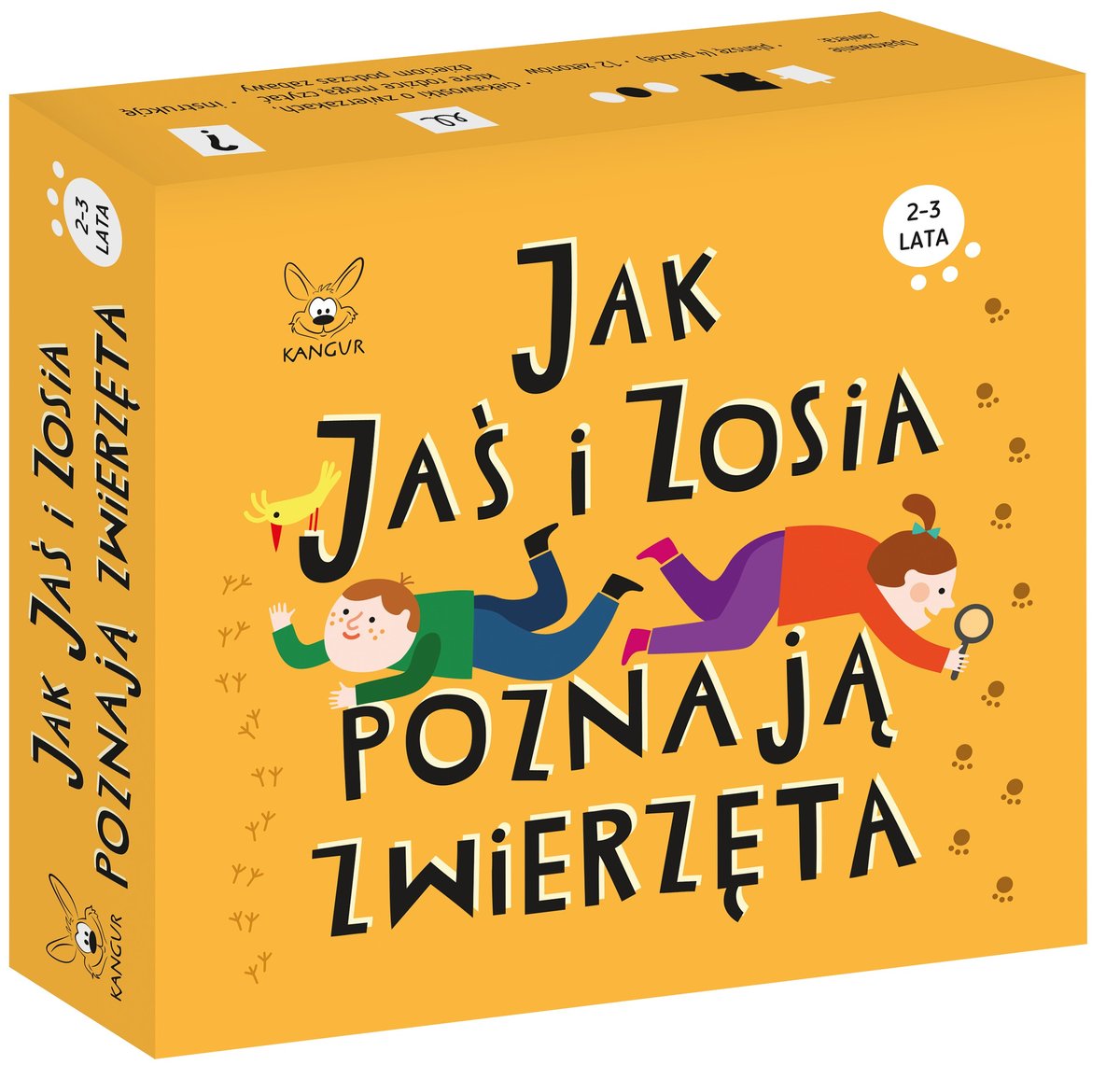 Kangur Jak Jaś i Zosia poznają zwierzęta