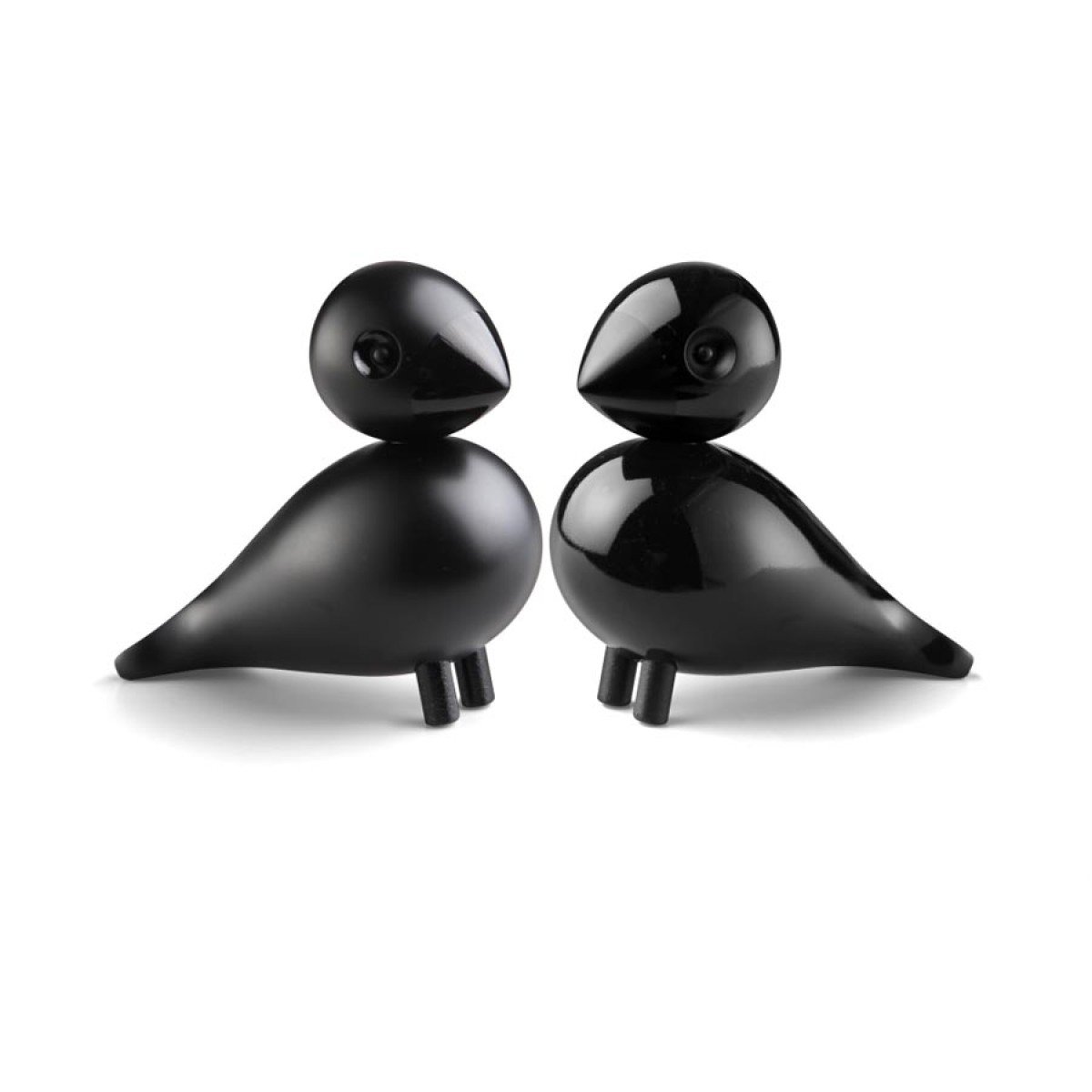 Kay Bojesen Dekoracja drewniana Lovebirds 2 szt. czarna 39240
