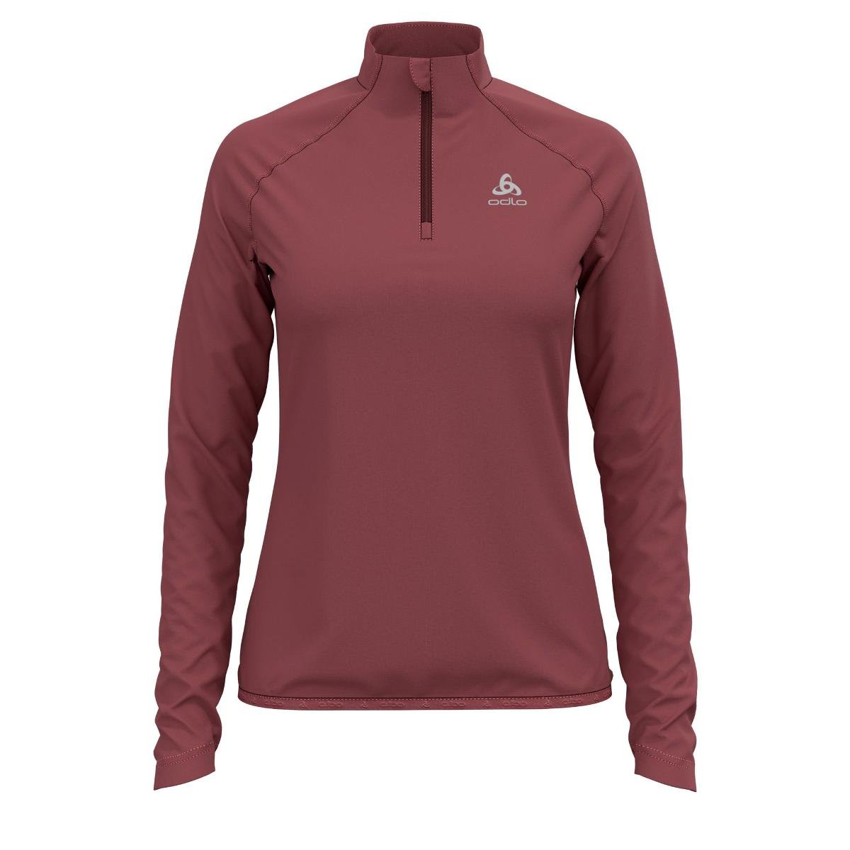 Odlo, Bluza damska, Midlayer 1/2 zip BERRA LIGHTC/O, bordowy, rozmiar L
