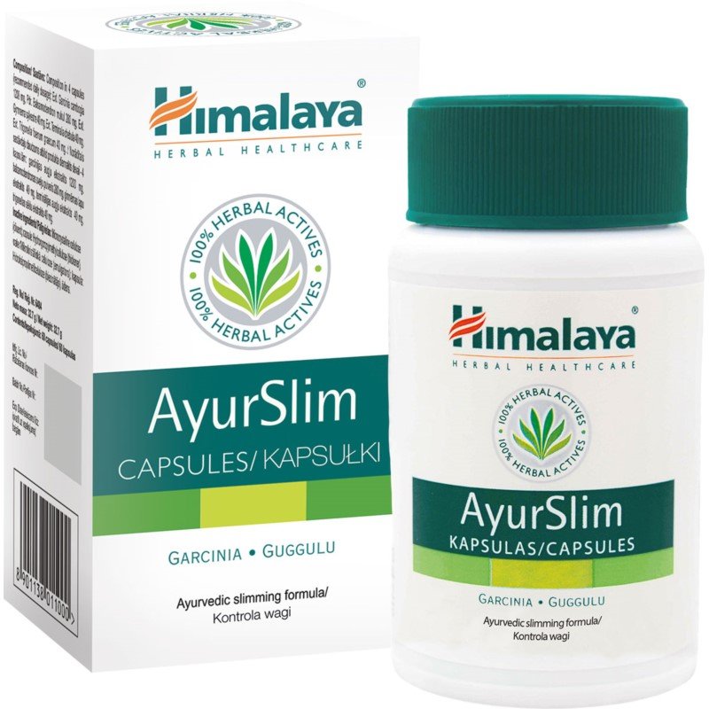 Himalaya Herbal Healthcare Ayurslim suplement diety wspomagający odchudzanie 60 kapsułek