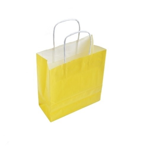 Torba prezentowa, 180x80x225mm, żółta