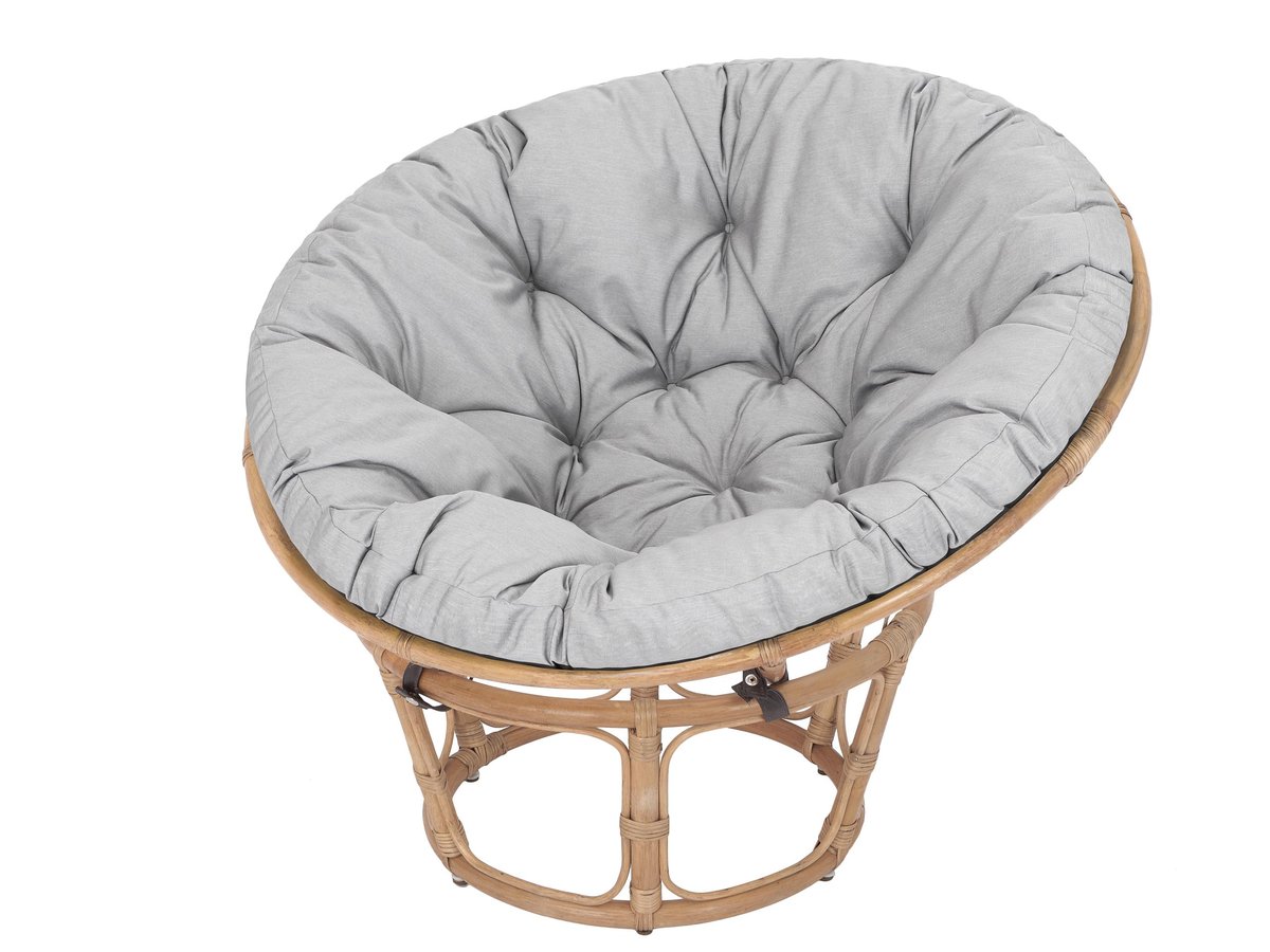 Poduszka na fotel ogrodowy Papasan/Jordrup, Soa, Popiel Ekolen, 114 cm