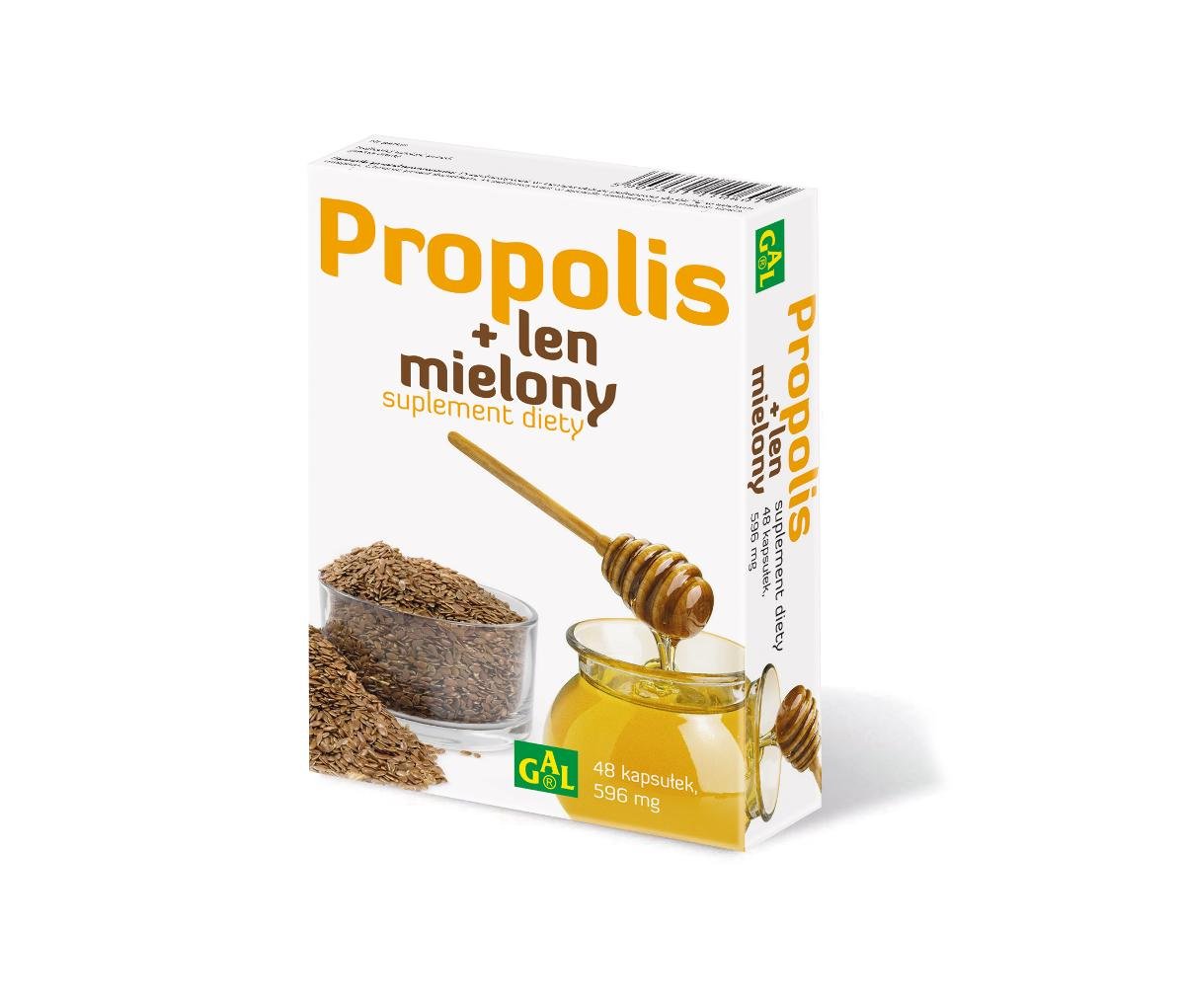 Gal Propolis + len mielony x 48 kaps