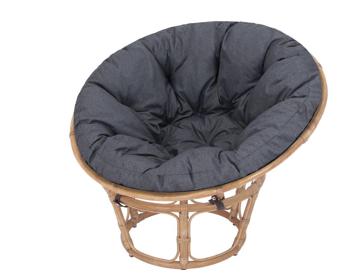 Poduszka na fotel ogrodowy Papasan/Jordrup, Soa, Granatowy Ekolen, 114 cm