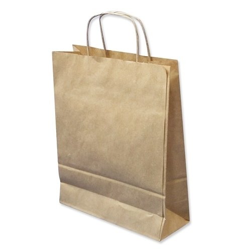 Torba papierowa, brązowa, 24x10x32 cm