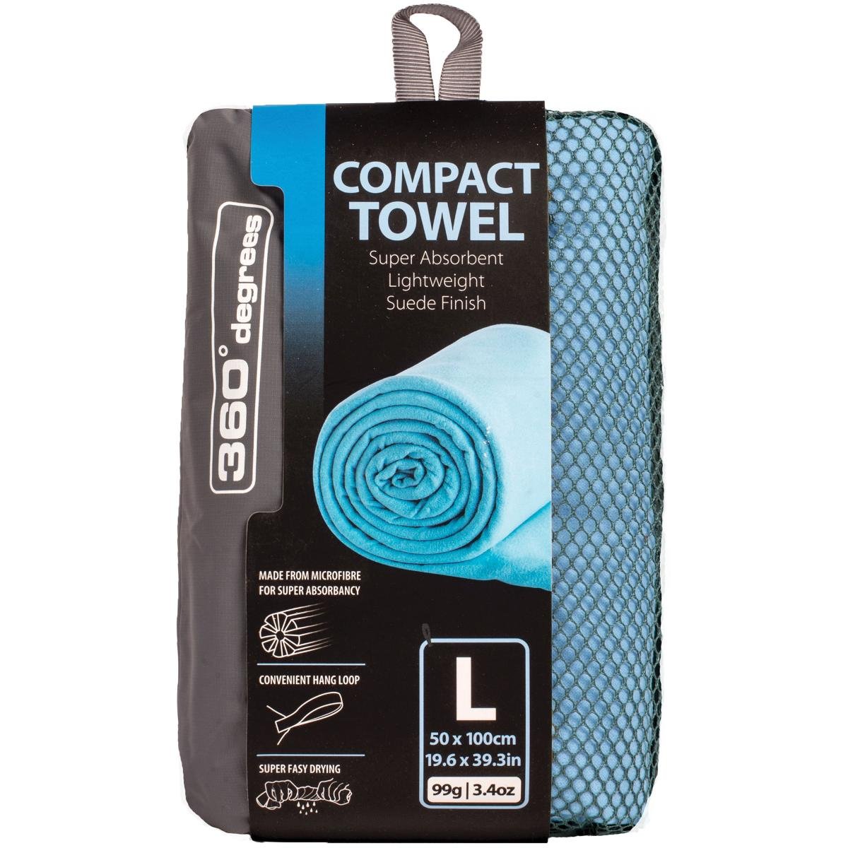 360 Degrees Ręcznik szybkoschnący  Compact Microfibre Towel Niebieski M