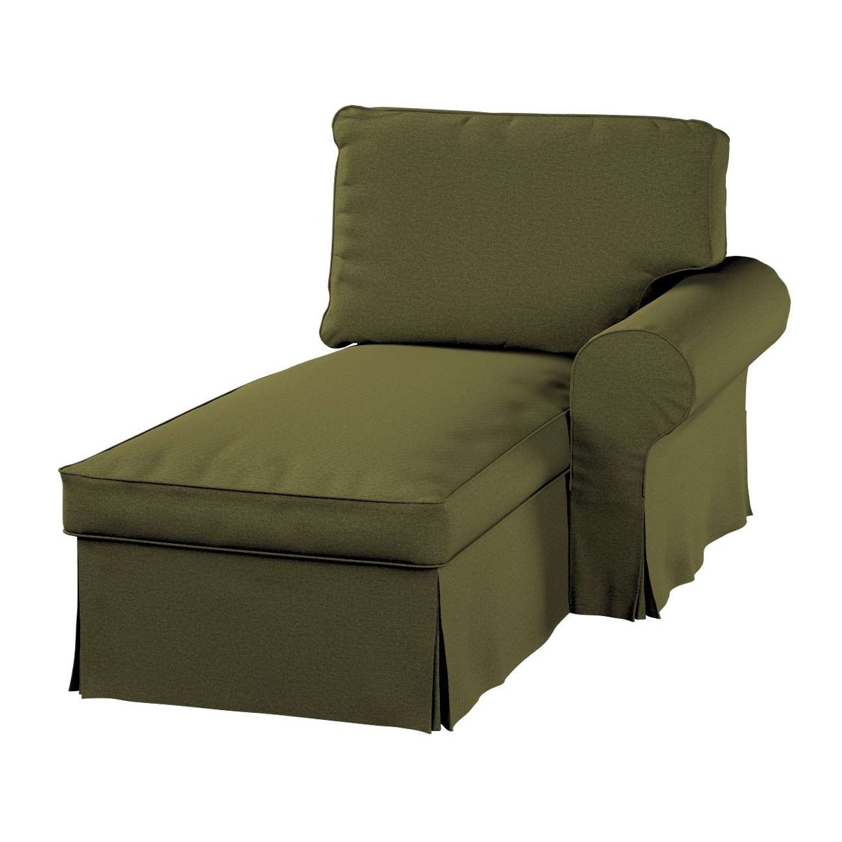 Pokrowiec na szezlong Ektorp prawy, Etna, oliwkowa zieleń, 84x166x73 cm