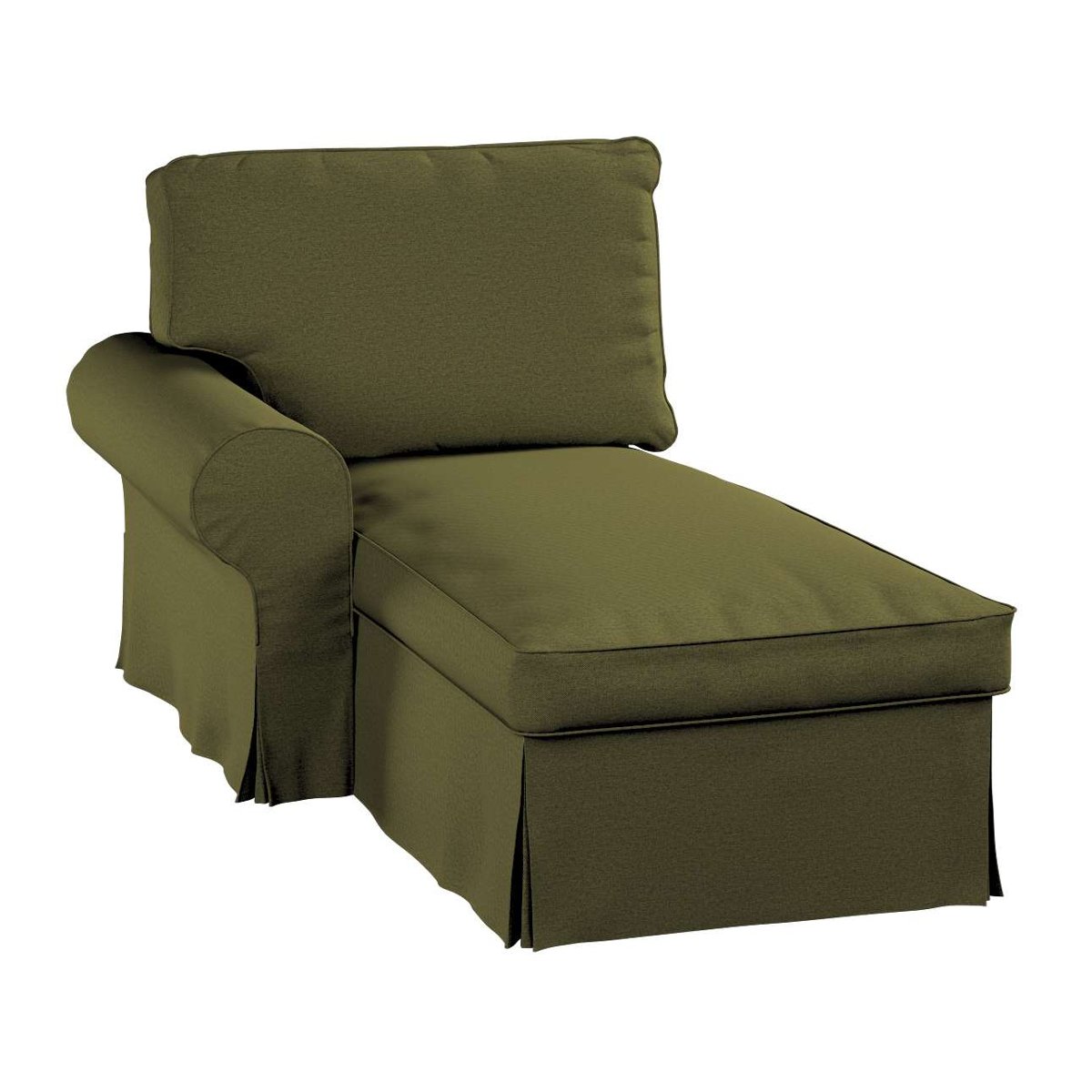 Pokrowiec na szezlong Ektorp lewy, Etna, oliwkowa zieleń, 84x166x73 cm