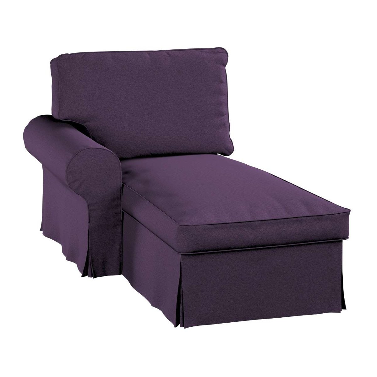 Pokrowiec na szezlong Ektorp lewy, Etna, fioletowy, 84x166x73 cm