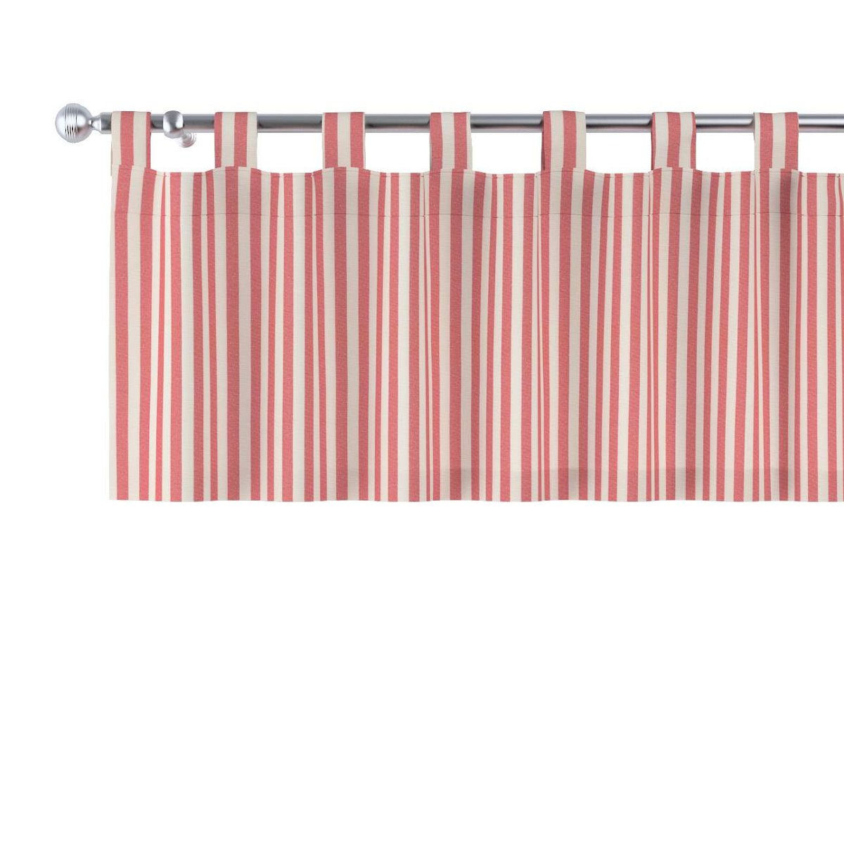 Dekoria Lambrekin na szelkach czerwono białe pasy 1,5cm) 260 × 40 cm Quadro 1357-136-17