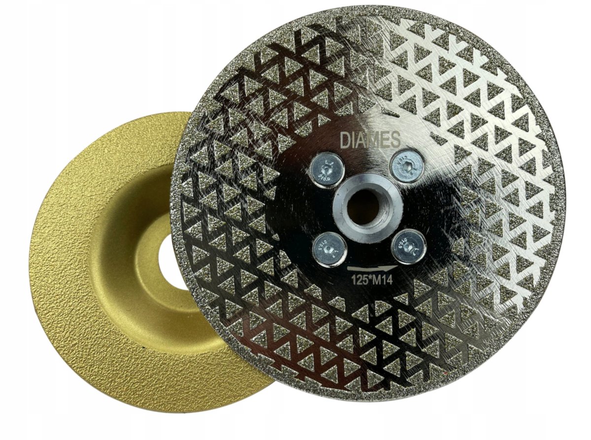 Zdzier Tarcza Diamentowa 125 M14 Szlifowanie Gres 45 Stopni