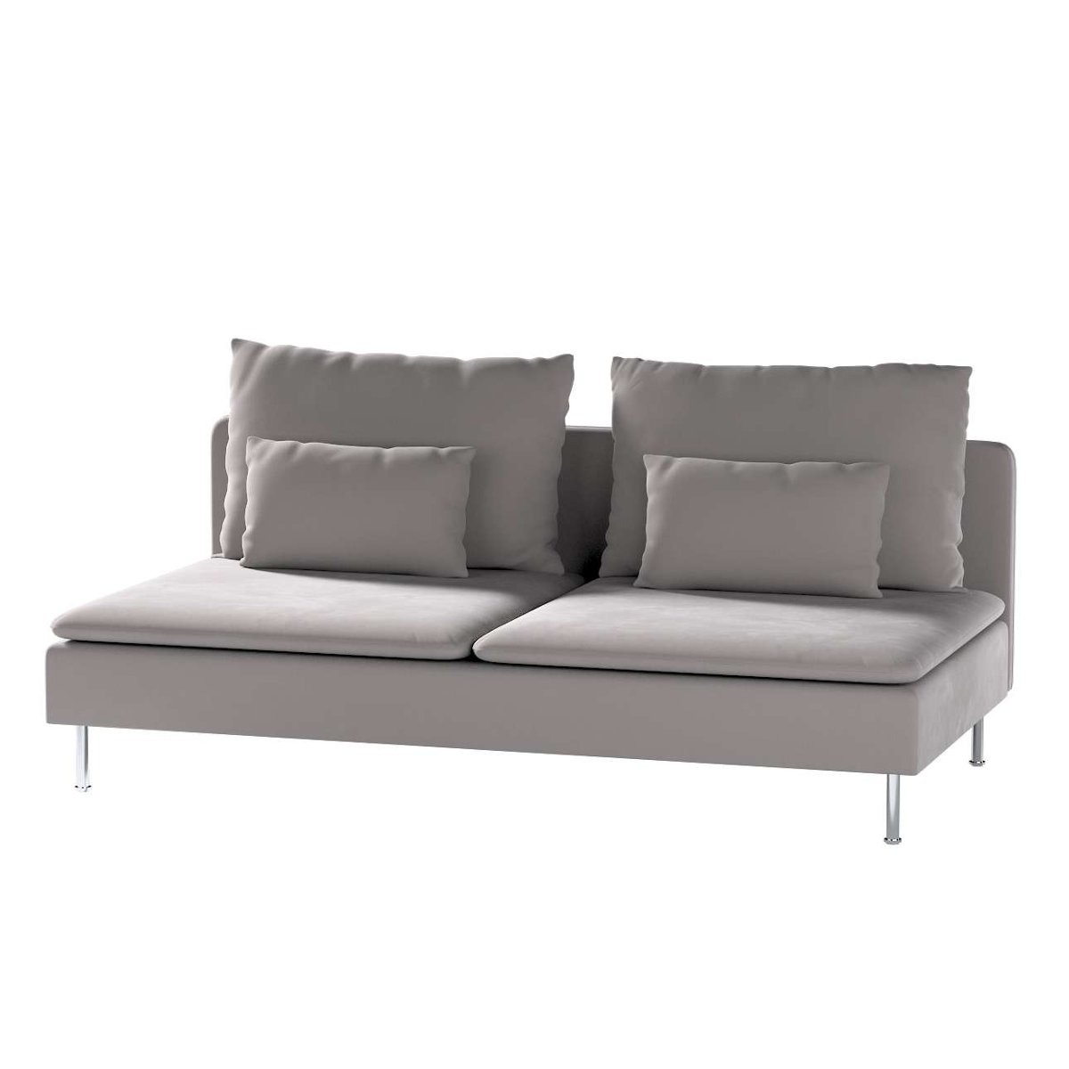 Dekoria pl pl Pokrowiec na moduł Söderhamn 3-osobowy gołębi szary 186 x 99 x 83 cm Velvet 1006-704-11
