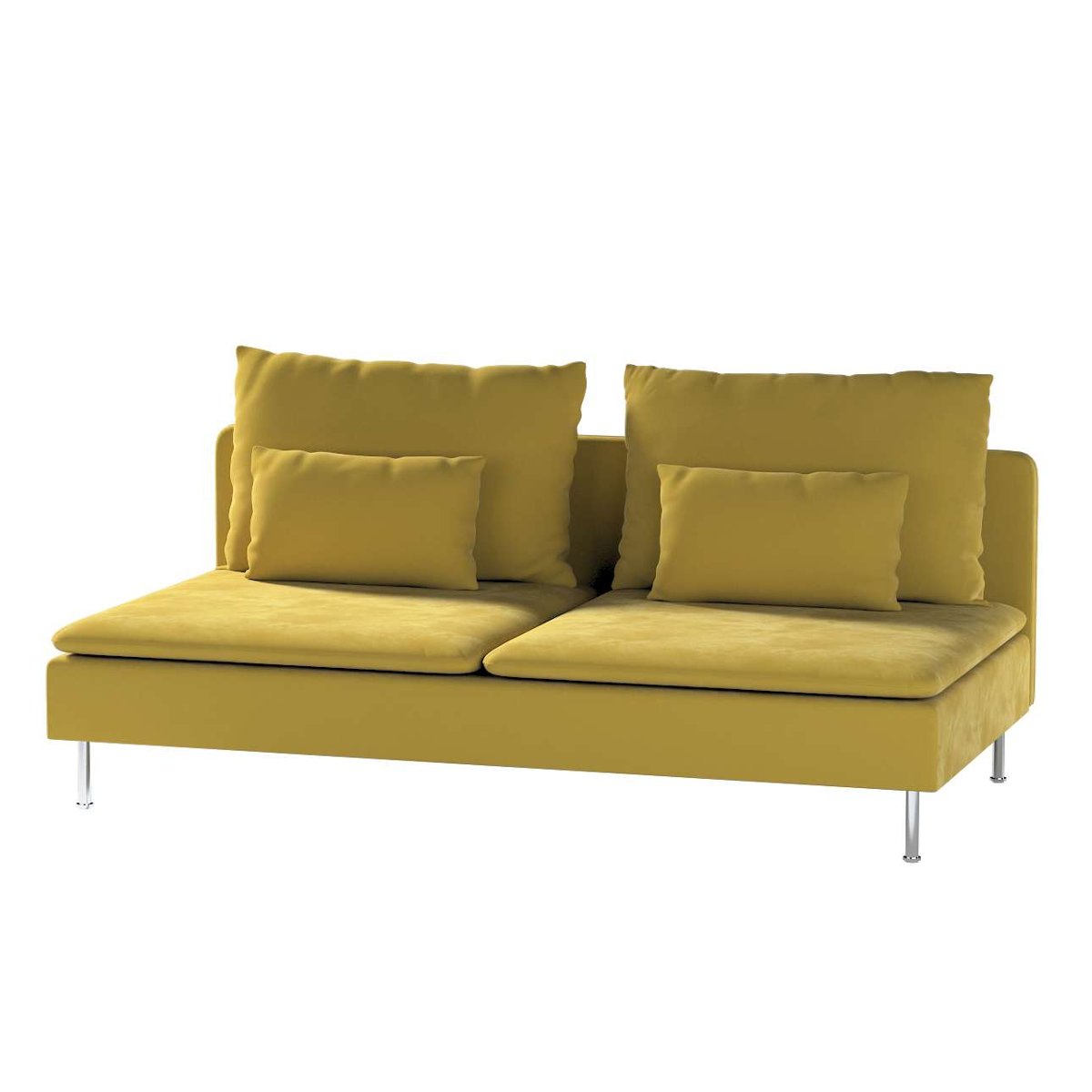Dekoria pl pl Pokrowiec na moduł Söderhamn 3-osobowy oliwkowy zielony 186 x 99 x 83 cm Velvet 1006-704-27