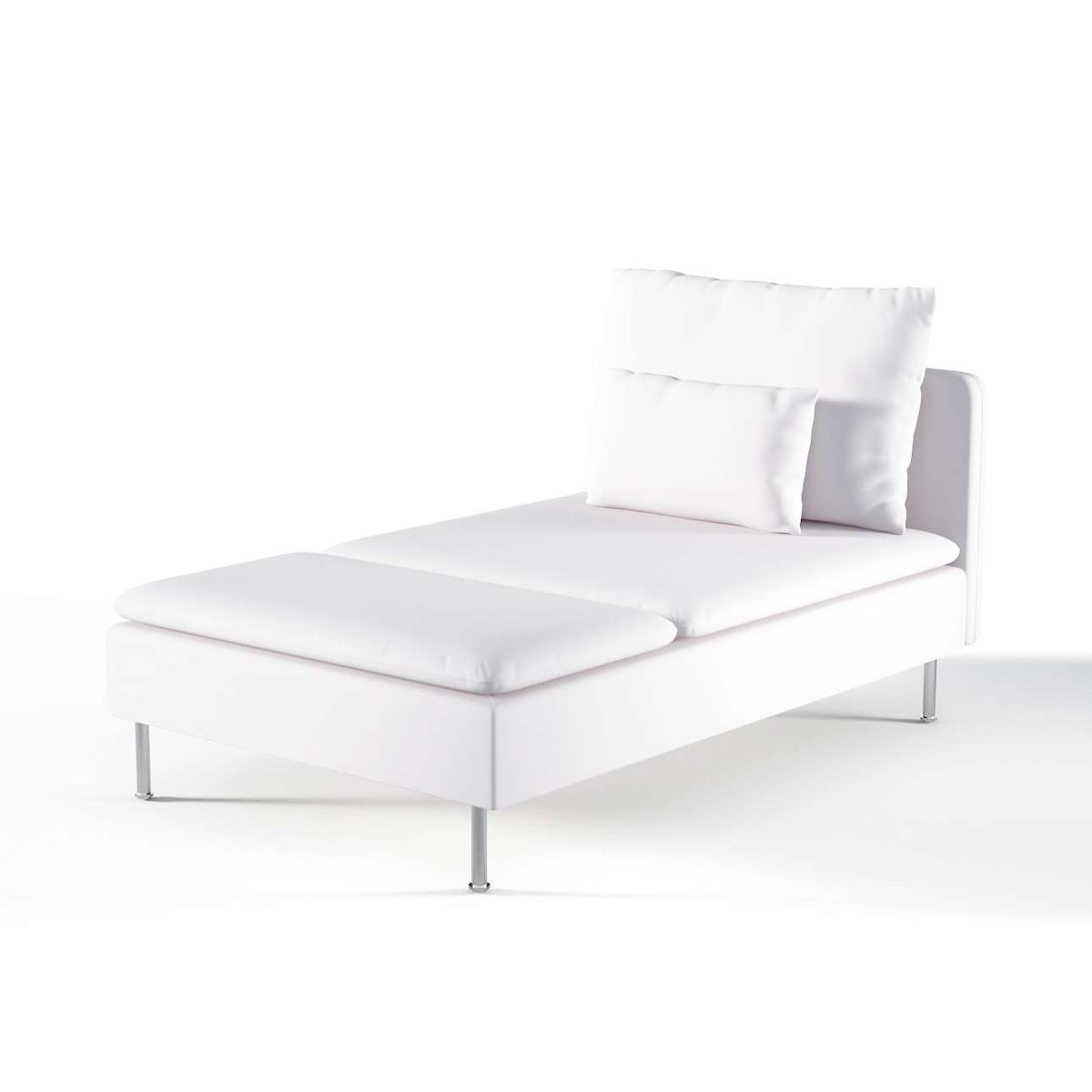 Dekoria pl pl Pokrowiec na szezlong Söderhamn White biały) 93 x 151 x 83 cm Cotton Panama 1009-702-34