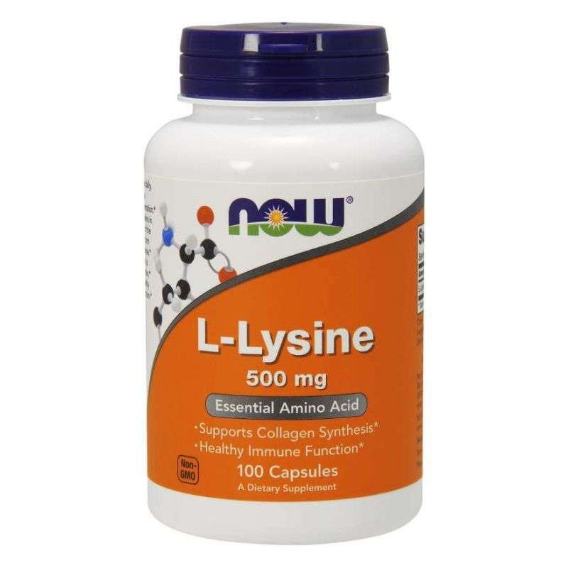 Now® Foods Now L-Lysine (L-lizyna), 500 mg, 100 kapsułek