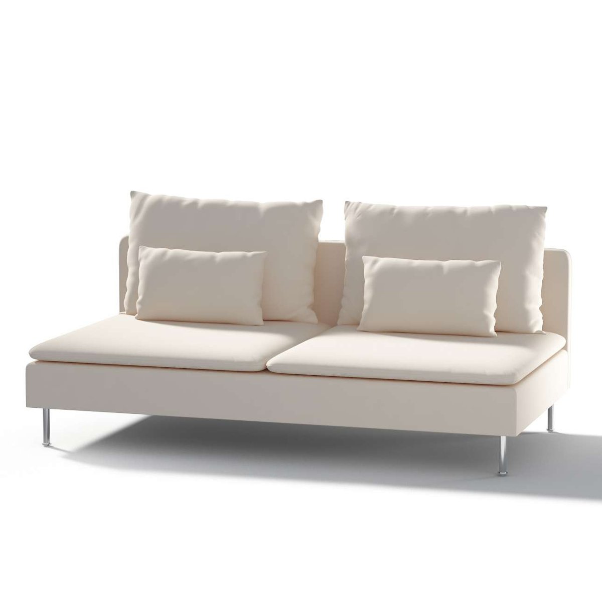 Dekoria pl pl Pokrowiec na moduł Söderhamn 3-osobowy kremowa biel 186 x 99 x 83 cm Etna 1006-705-01