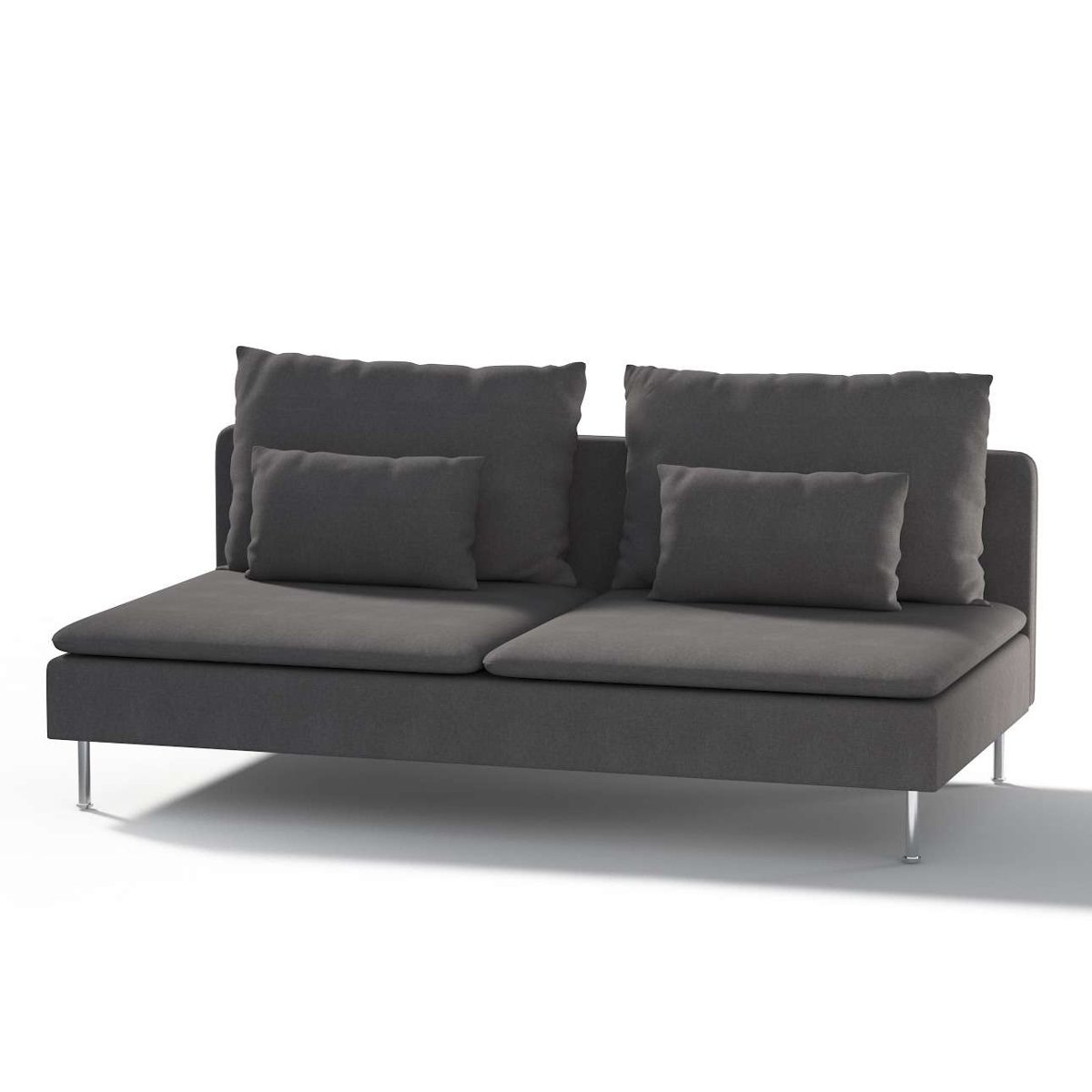 Dekoria pl pl Pokrowiec na moduł Söderhamn 3-osobowy grafitowy 186 x 99 x 83 cm Etna 1006-705-35