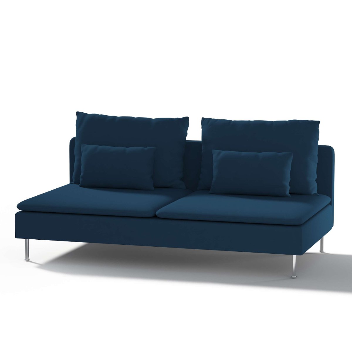 Dekoria Pokrowiec na moduł Söderhamn 3-osobowy Ocean Blue morski niebieski) moduł Söderhamn 3-osobowy Cotton Panama 1006-702-30