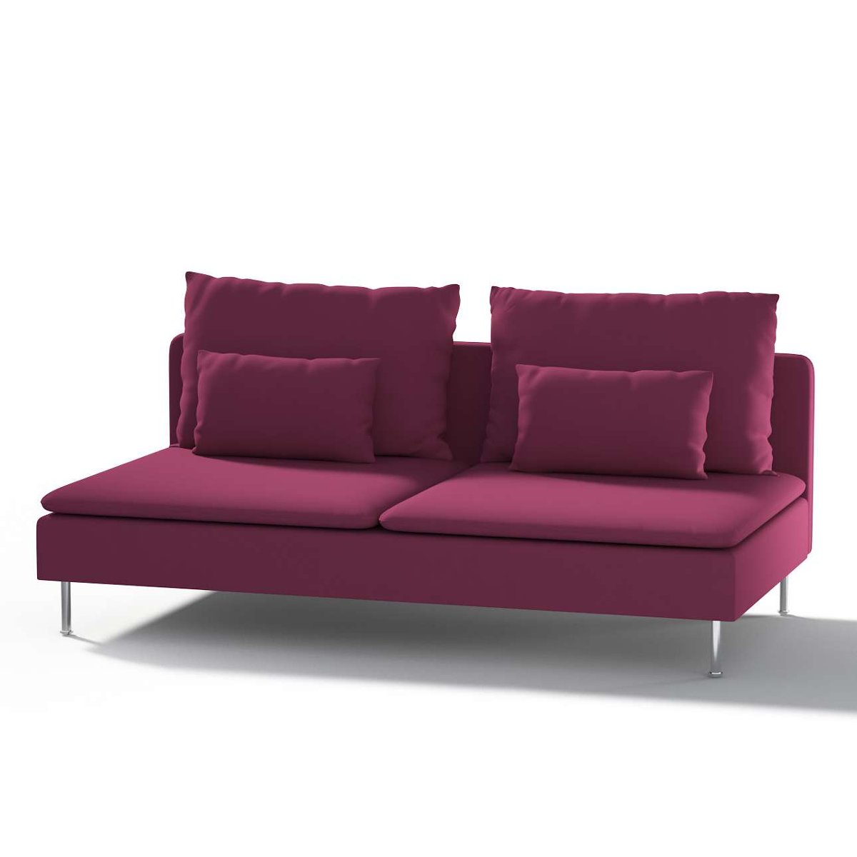Dekoria pl pl Pokrowiec na moduł Söderhamn 3-osobowy Plum śliwkowy) 186 x 99 x 83 cm Cotton Panama 1006-702-32
