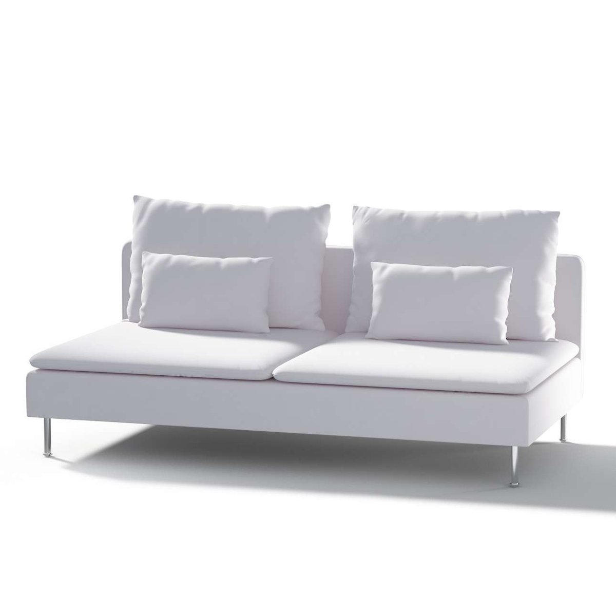 Dekoria pl pl Pokrowiec na moduł Söderhamn 3-osobowy White biały) 186 x 99 x 83 cm Cotton Panama 1006-702-34