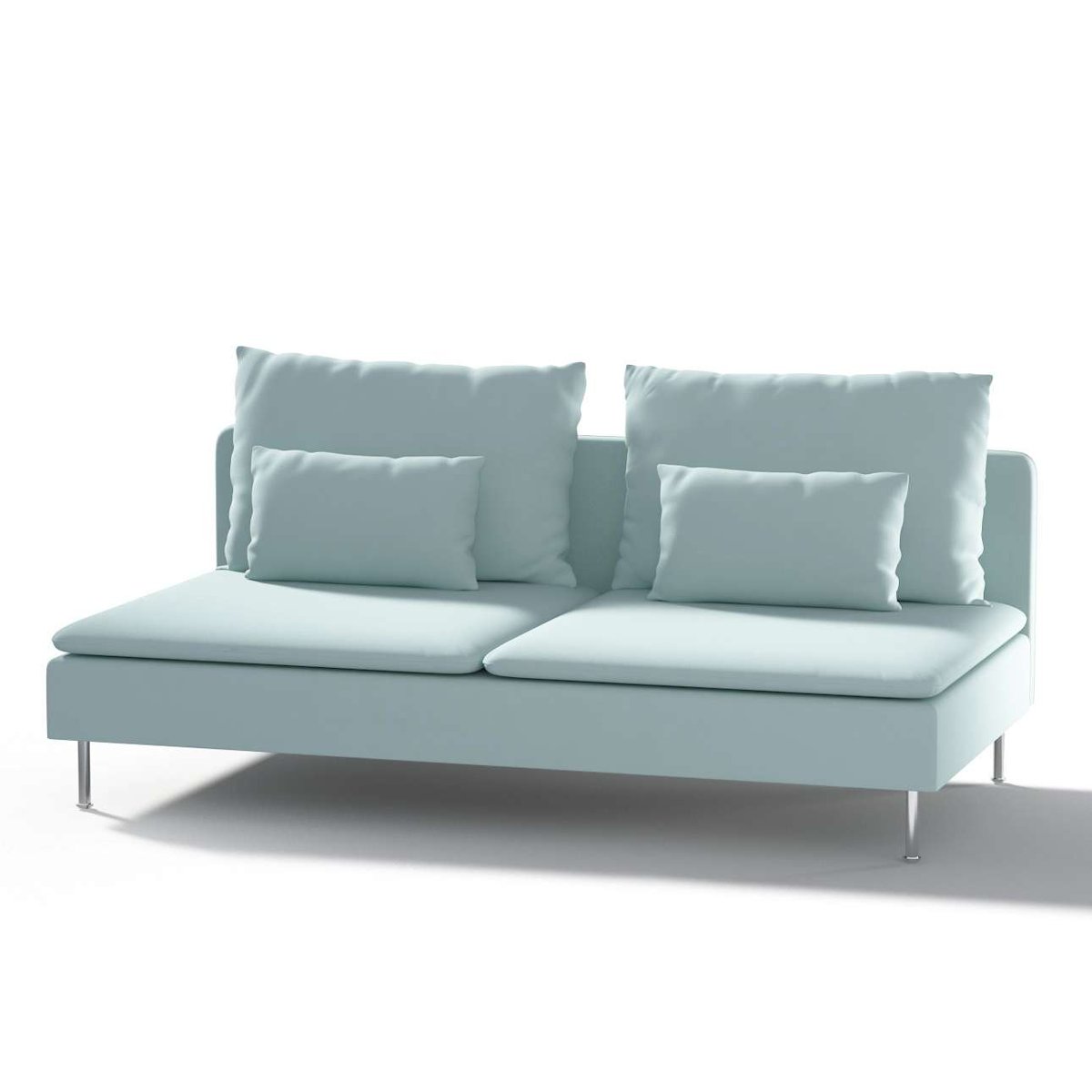 Dekoria pl pl Pokrowiec na moduł Söderhamn 3-osobowy pastelowy błękit 186 x 99 x 83 cm Cotton Panama 1006-702-10