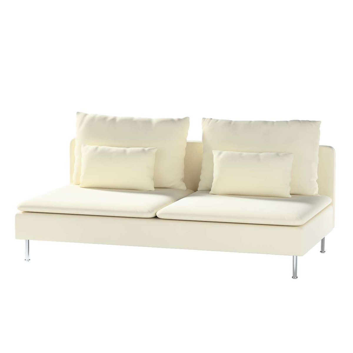 Dekoria pl pl Pokrowiec na moduł Söderhamn 3-osobowy śmietankowa biel 186 x 99 x 83 cm Velvet 1006-704-10