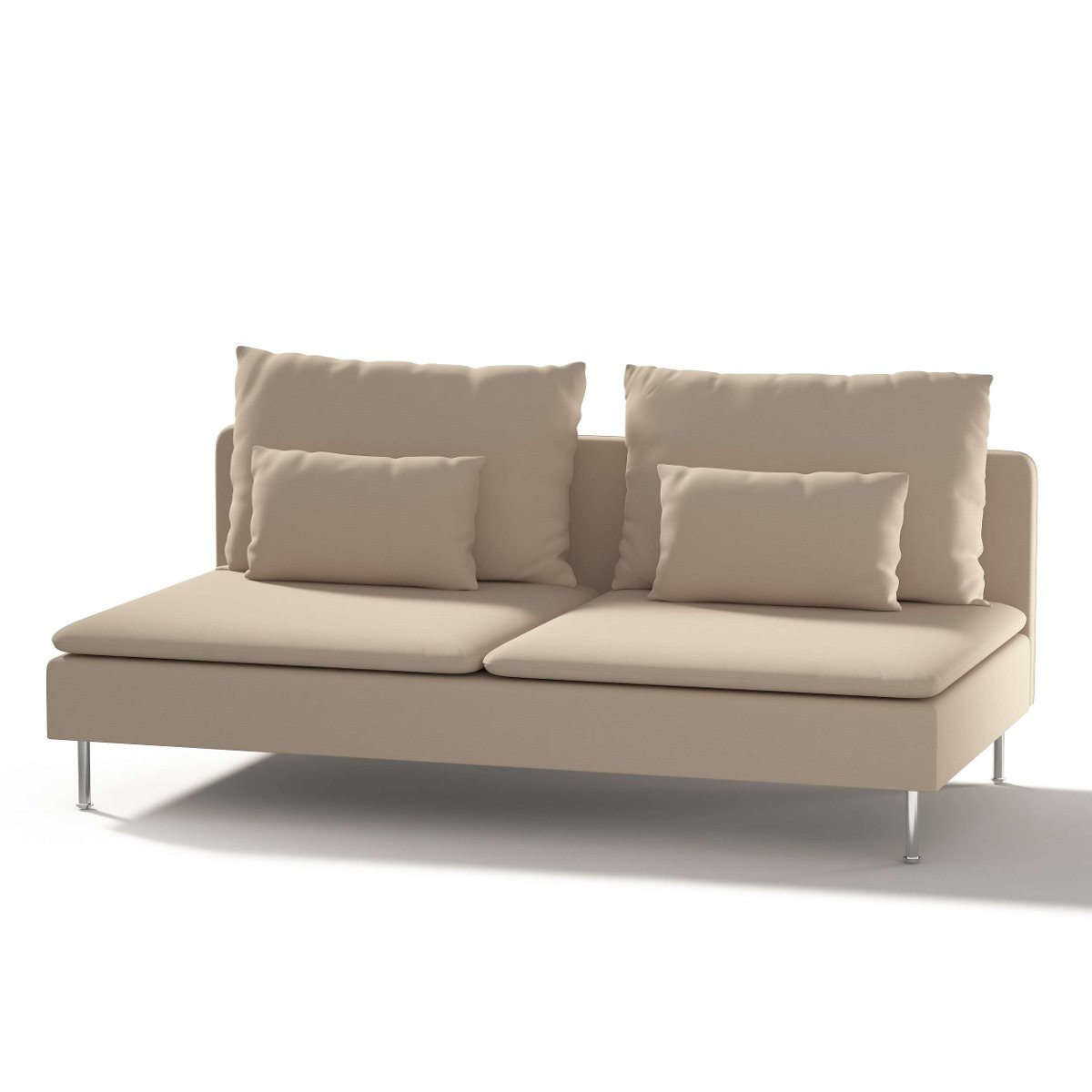 Dekoria pl pl Pokrowiec na moduł Söderhamn 3-osobowy Caffe Latte beżowy) 186 x 99 x 83 cm Cotton Panama 1006-702-01
