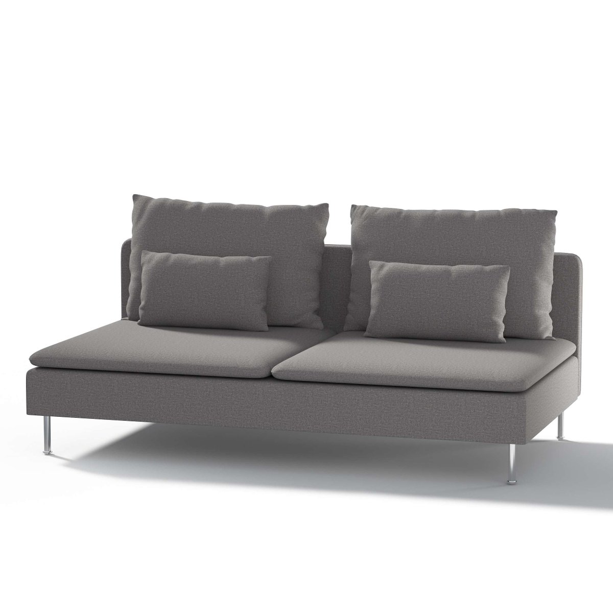 Dekoria pl pl Pokrowiec na moduł Söderhamn 3-osobowy szary 186 x 99 x 83 cm Edinburgh 1006-115-81