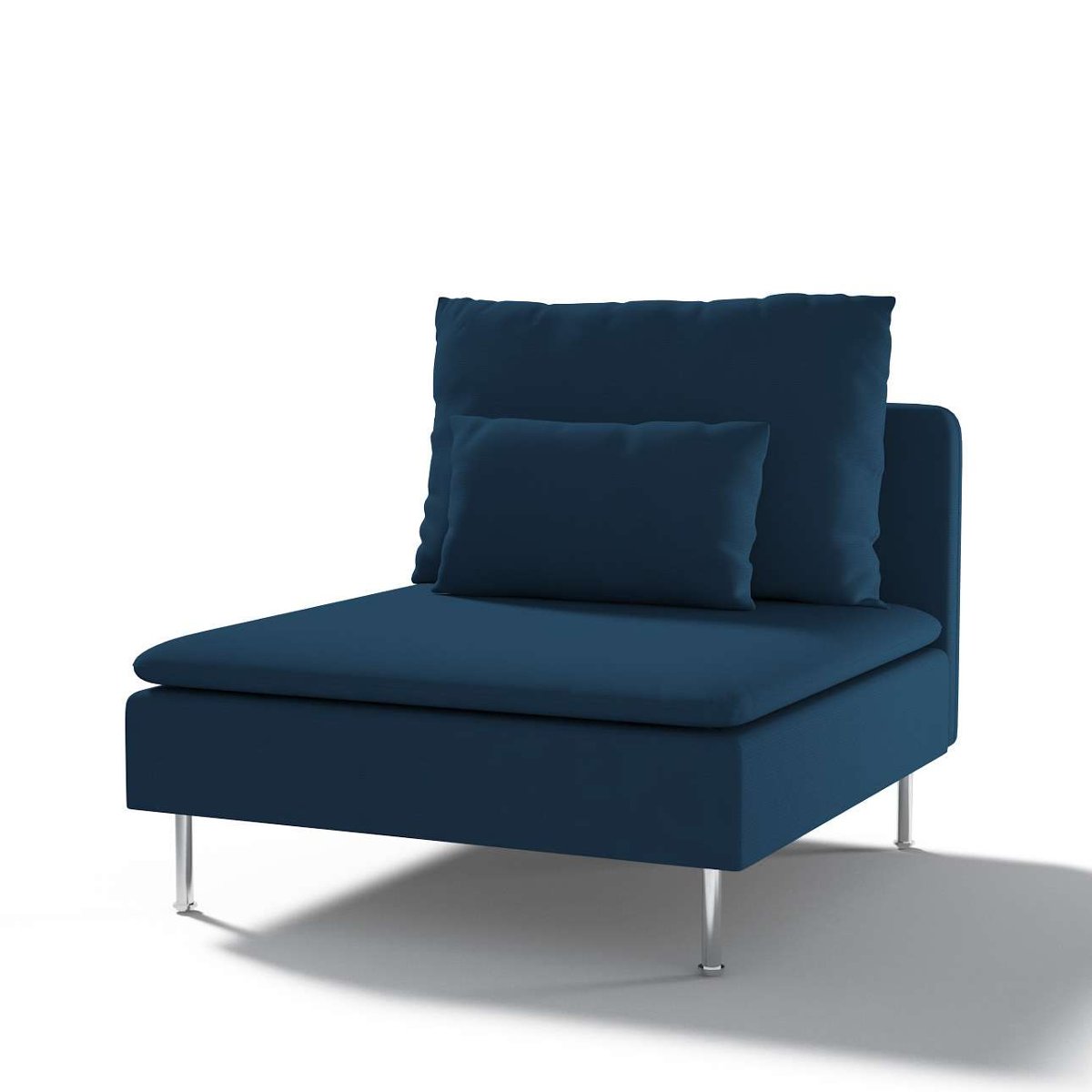 Dekoria Pokrowiec na moduł Söderhamn 1-osobowy Ocean Blue morski niebieski) moduł Söderhamn 1-osobowy Cotton Panama 1007-702-30