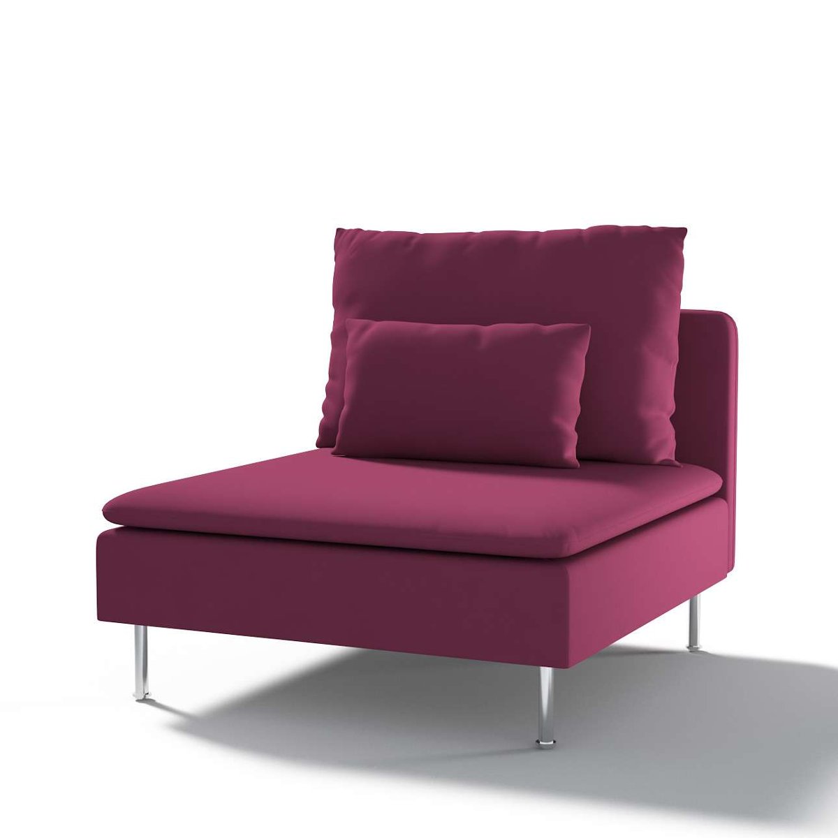 Dekoria Pokrowiec na moduł Söderhamn 1-osobowy Plum śliwkowy) moduł Söderhamn 1-osobowy Cotton Panama 1007-702-32