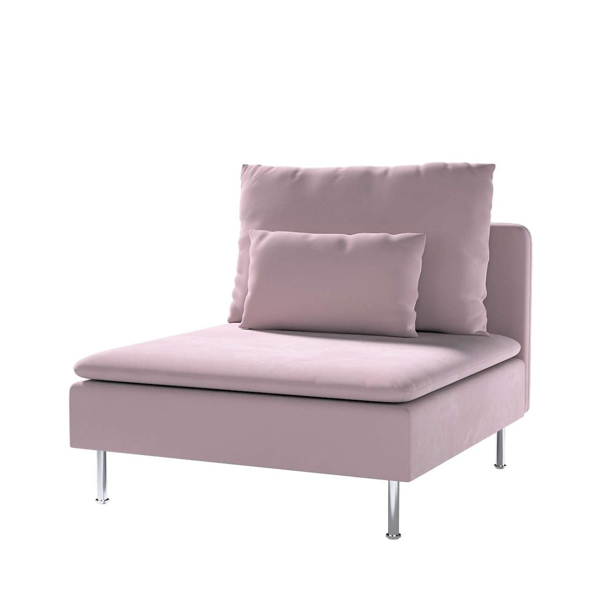 Dekoria pl pl Pokrowiec na moduł Söderhamn 1-osobowy zgaszony róż 93 x 99 x 83 cm Velvet 1007-704-14
