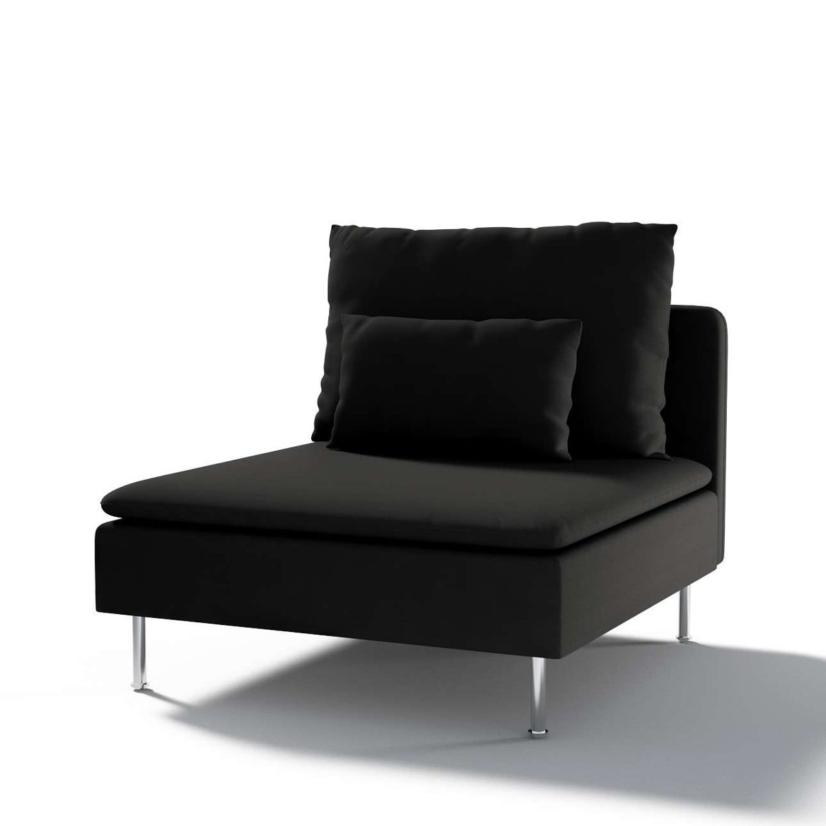 Dekoria pl Pokrowiec na moduł Söderhamn 1-osobowy Shadow Grey grafitowy) 93 x 99 x 83 cm Cotton Panama