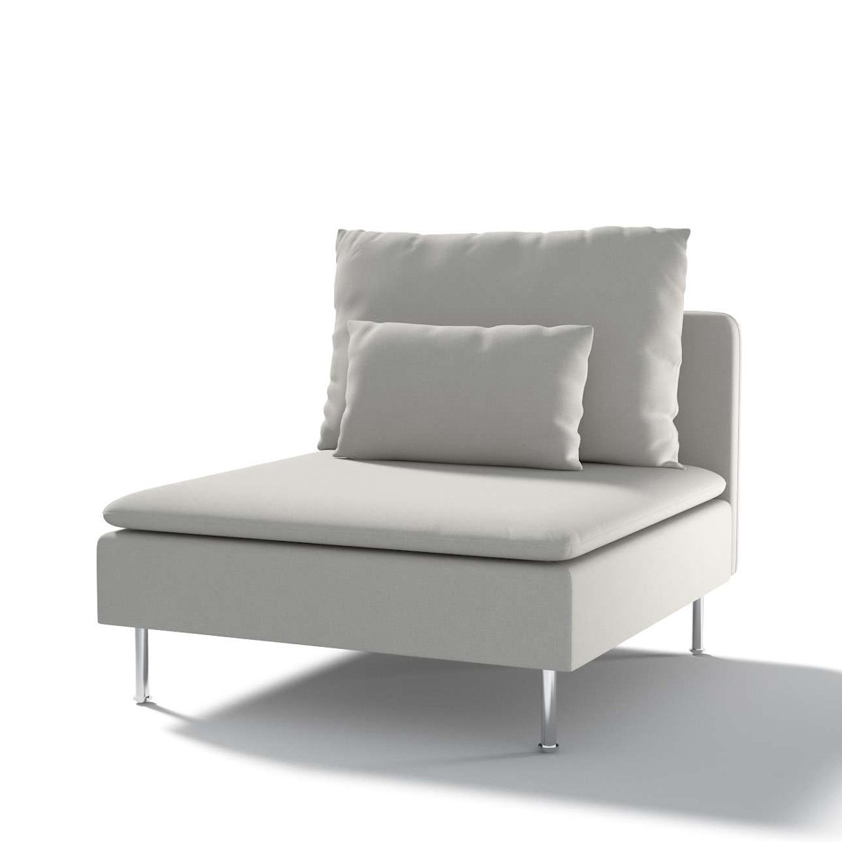 Dekoria pl pl Pokrowiec na moduł Söderhamn 1-osobowy jasny popiel 93 x 99 x 83 cm Etna 1007-705-90