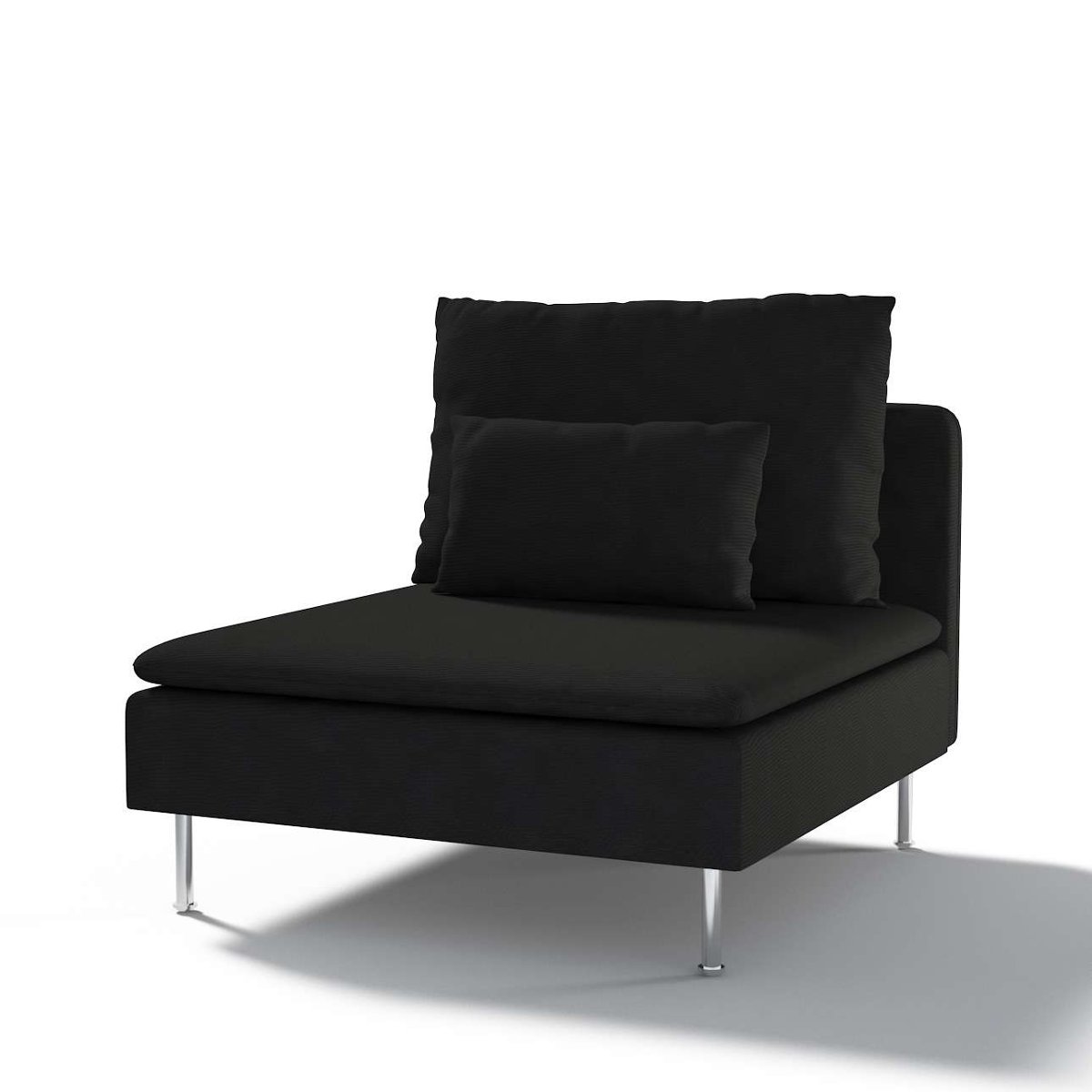 Dekoria pl pl Pokrowiec na moduł Söderhamn 1-osobowy czarny 93 x 99 x 83 cm Etna 1007-705-00