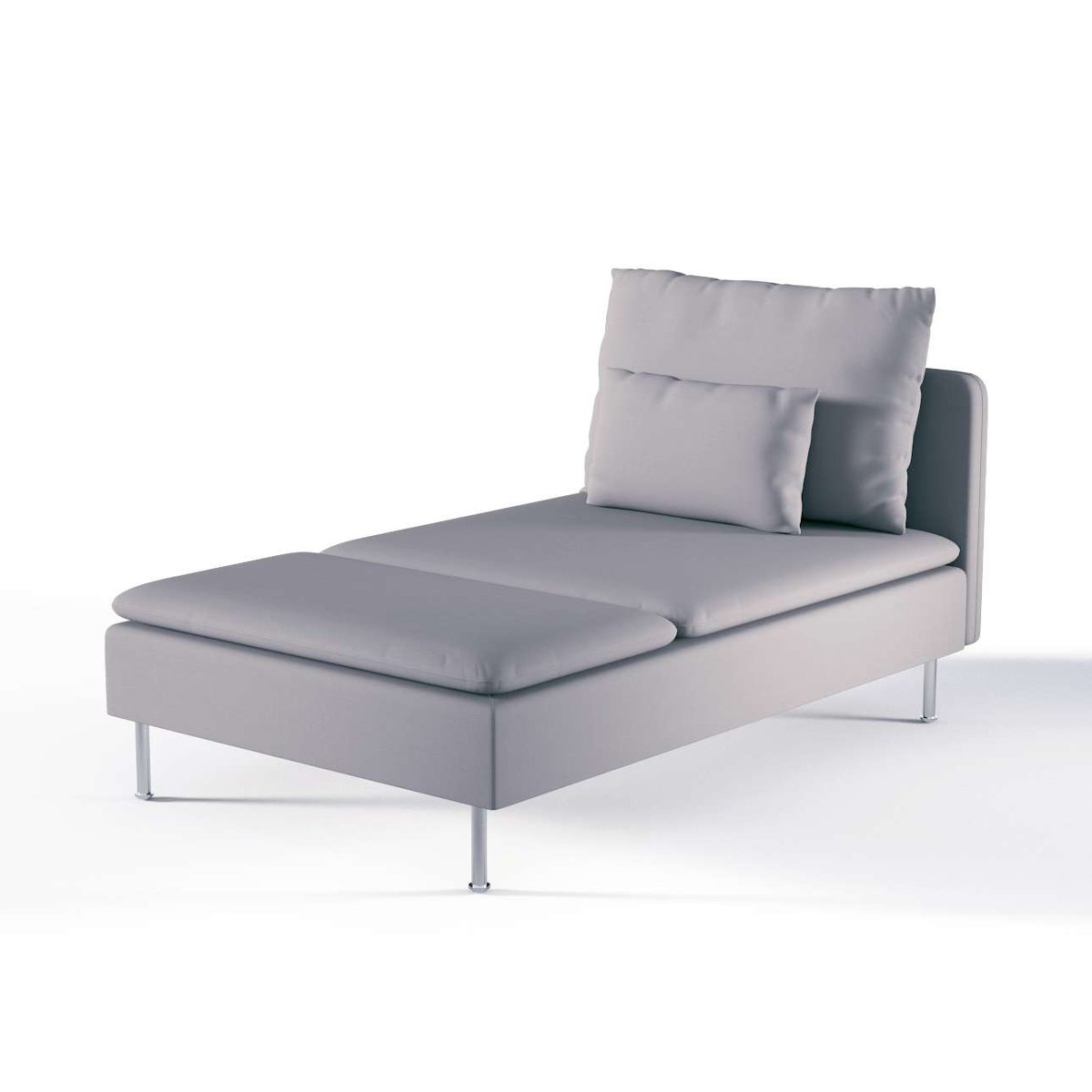 Dekoria pl pl Pokrowiec na szezlong Söderhamn Slade Grey szary) 93 x 151 x 83 cm Cotton Panama 1009-702-07