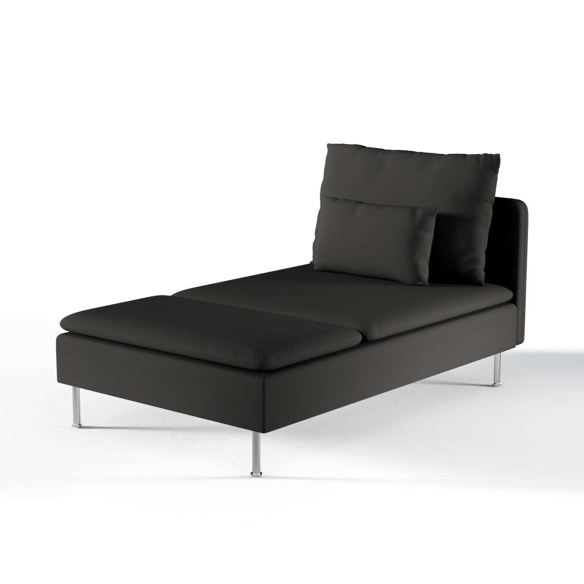Dekoria pl pl Pokrowiec na szezlong Söderhamn Shadow Grey grafitowy) 93 x 151 x 83 cm Cotton Panama 1009-702-08