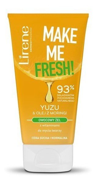 Lirene Lirene Make Me Fresh! żel do mycia twarzy Yuzu & Olej z moringi 150ml