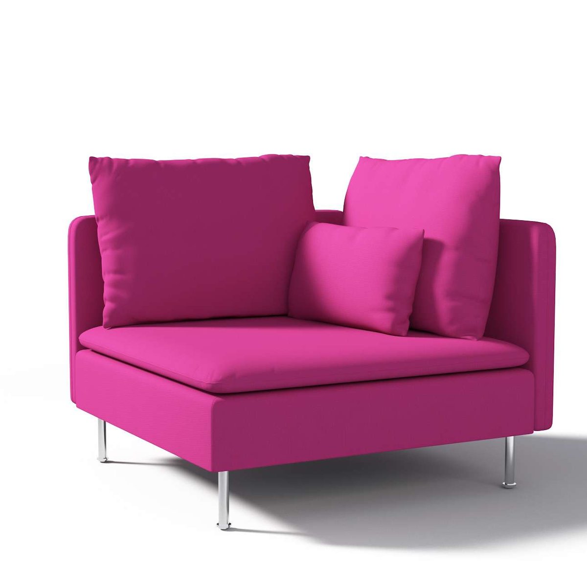 Dekoria pl pl Pokrowiec na sekcję narożną Söderhamn amarant 99 x 99 x 83 cm Etna 1008-705-23