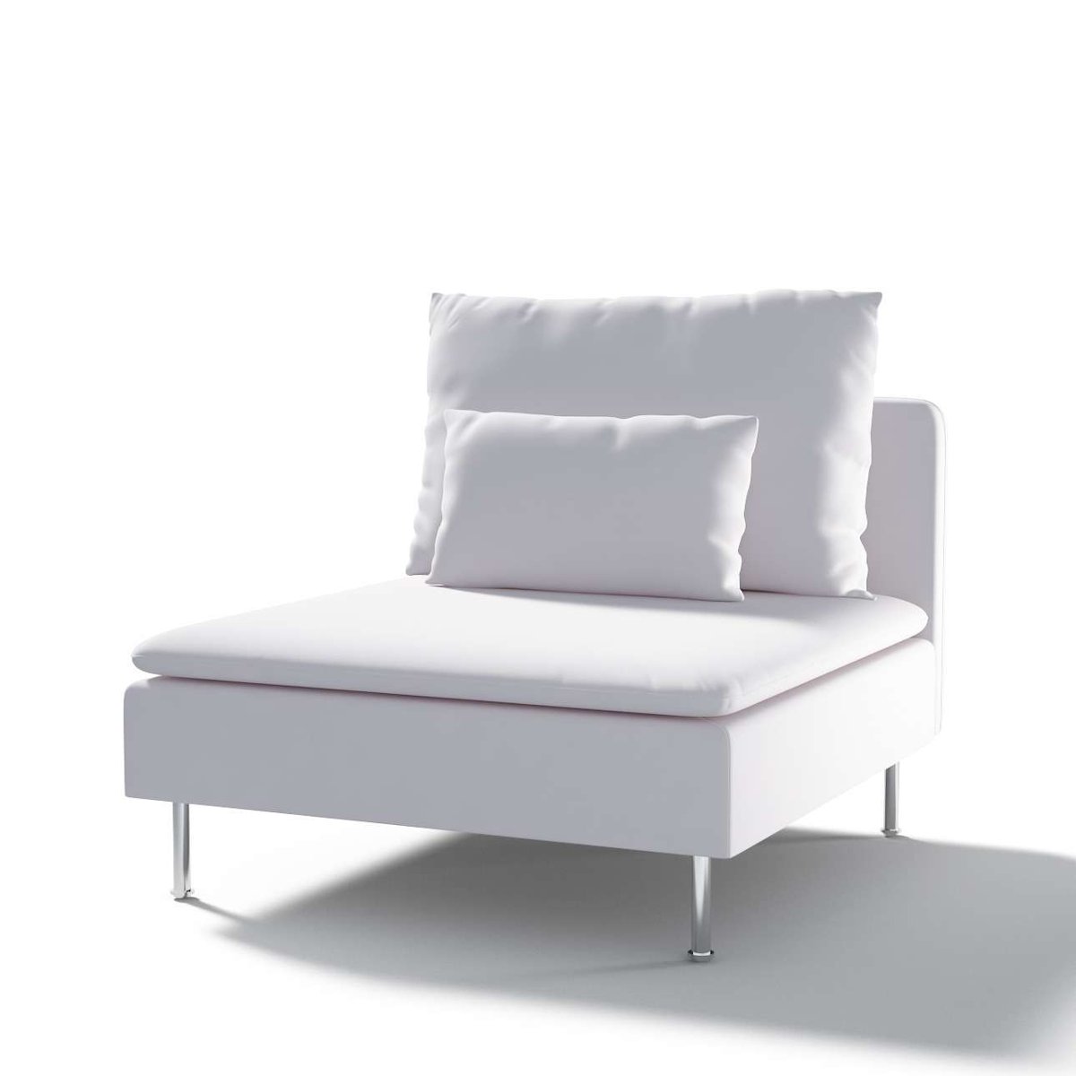 Dekoria pl Pokrowiec na moduł Söderhamn 1-osobowy White biały) 93 x 99 x 83 cm Cotton Panama