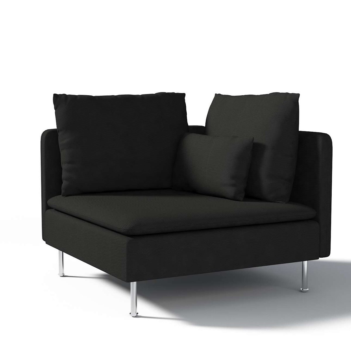 Dekoria pl pl Pokrowiec na sekcję narożną Söderhamn czarny 99 x 99 x 83 cm Etna 1008-705-00