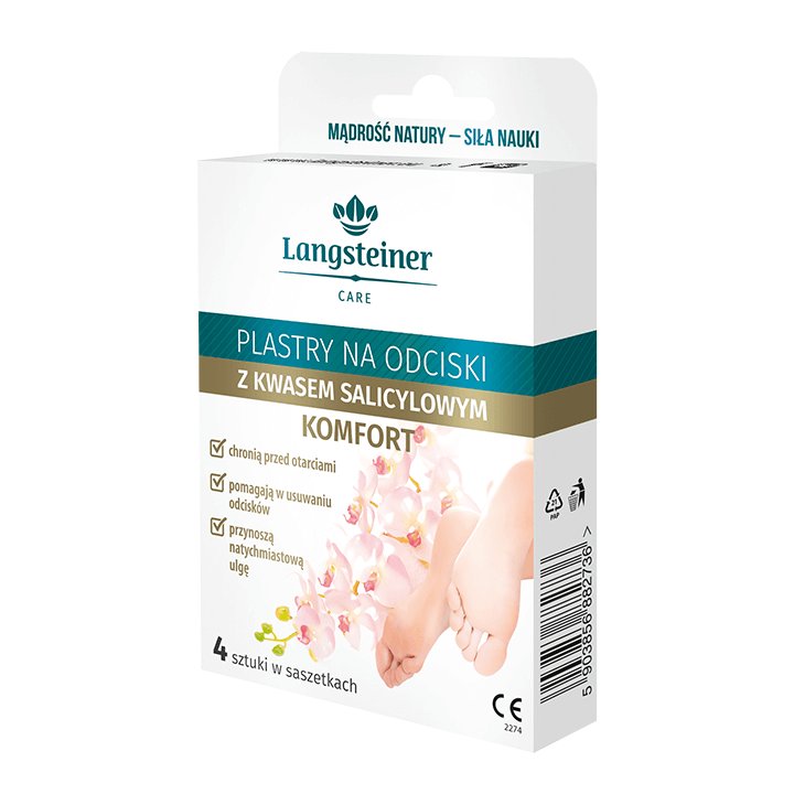 LANGSTEINER Plastry na odciski z kwasem salicylowym x 4 szt |  OD 199 PLN!