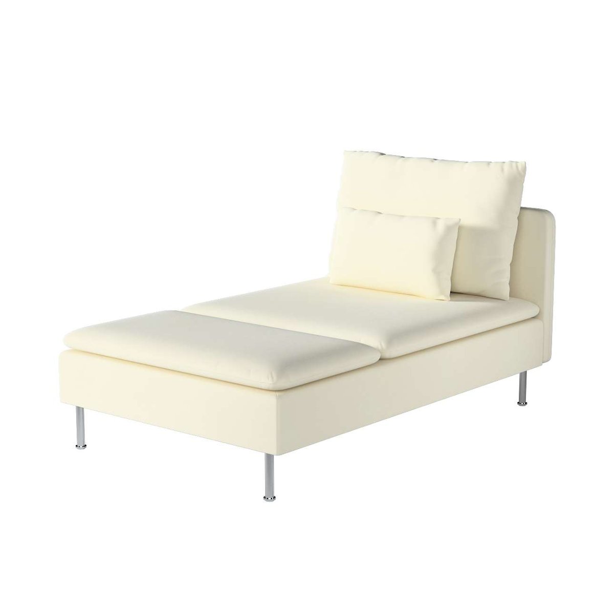 Dekoria pl pl Pokrowiec na szezlong Söderhamn śmietankowa biel 93 x 151 x 83 cm Velvet 1009-704-10