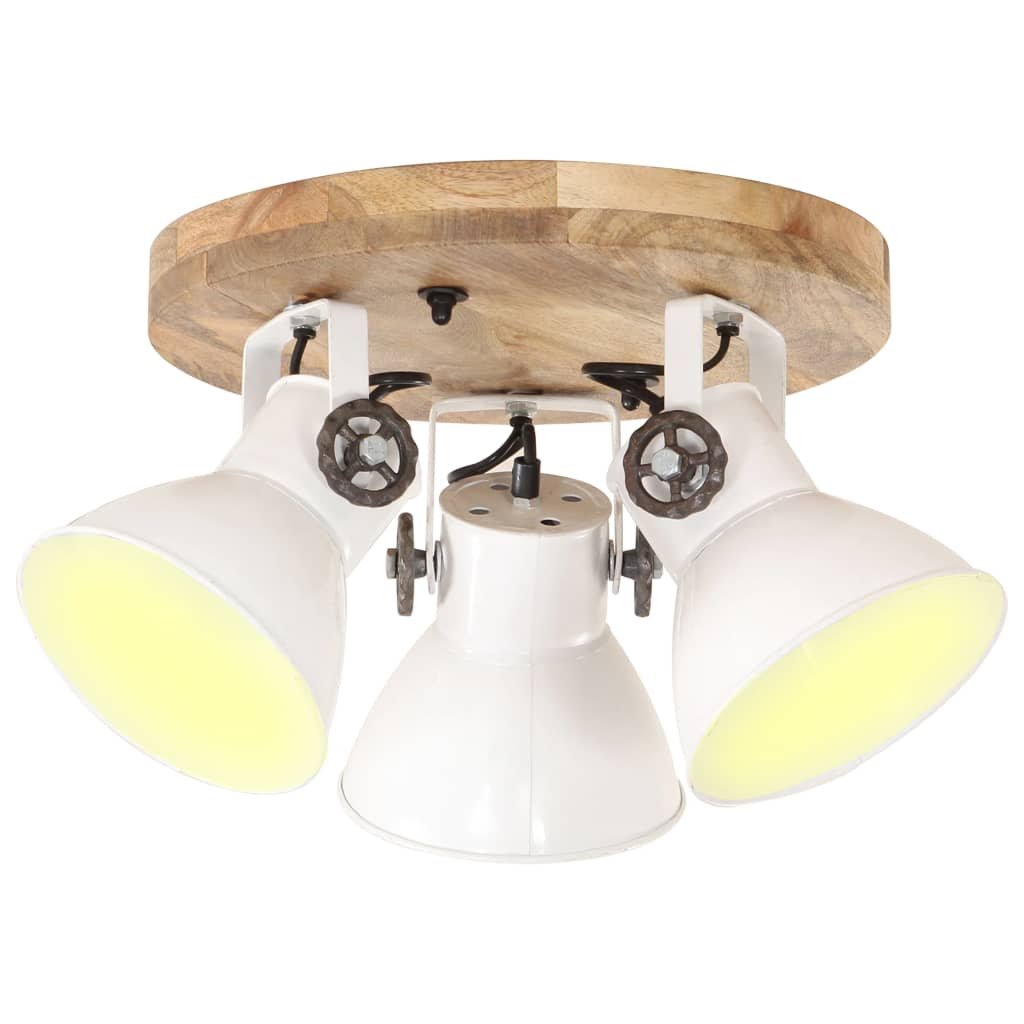 VidaXL Industrialna lampa sufitowa, 25 W, biała, 42x27 cm, E27 320520 VidaXL