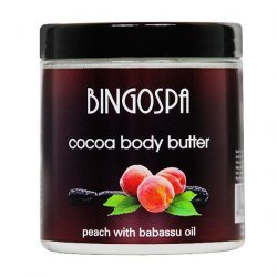 BingoSpa Masło kakaowe z brzoskwinią i olejem babassu do ciała - Cocoa Butter With Peach And Babassu Oil Body