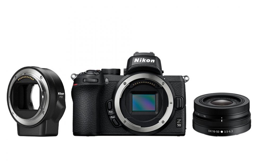 Nikon Z50 + 16-50mm f/3.5-6.3 VR + adapter FTZ (VOA050K004)